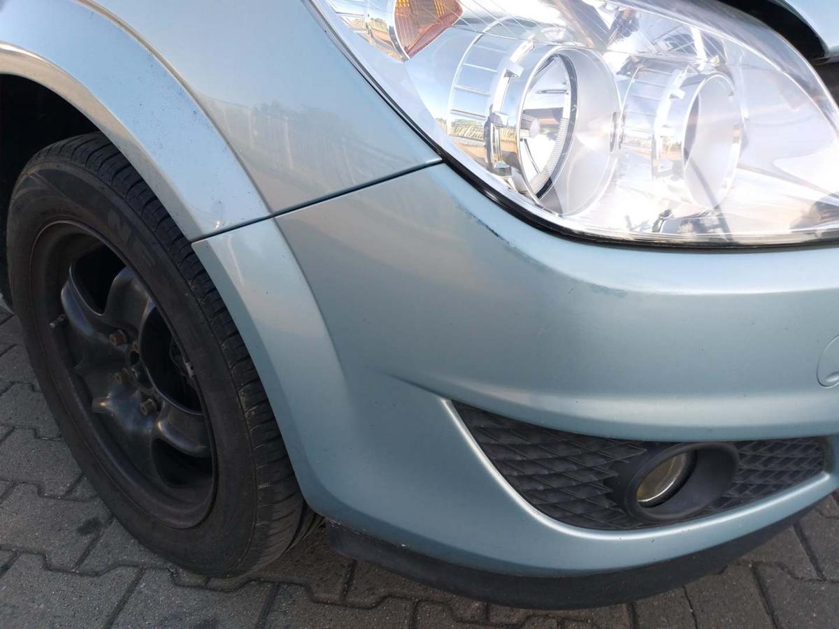 Opel Astra H original Stoßstange Stossfänger vorn Eisbergblau Z21Y Facelift Bj.2009